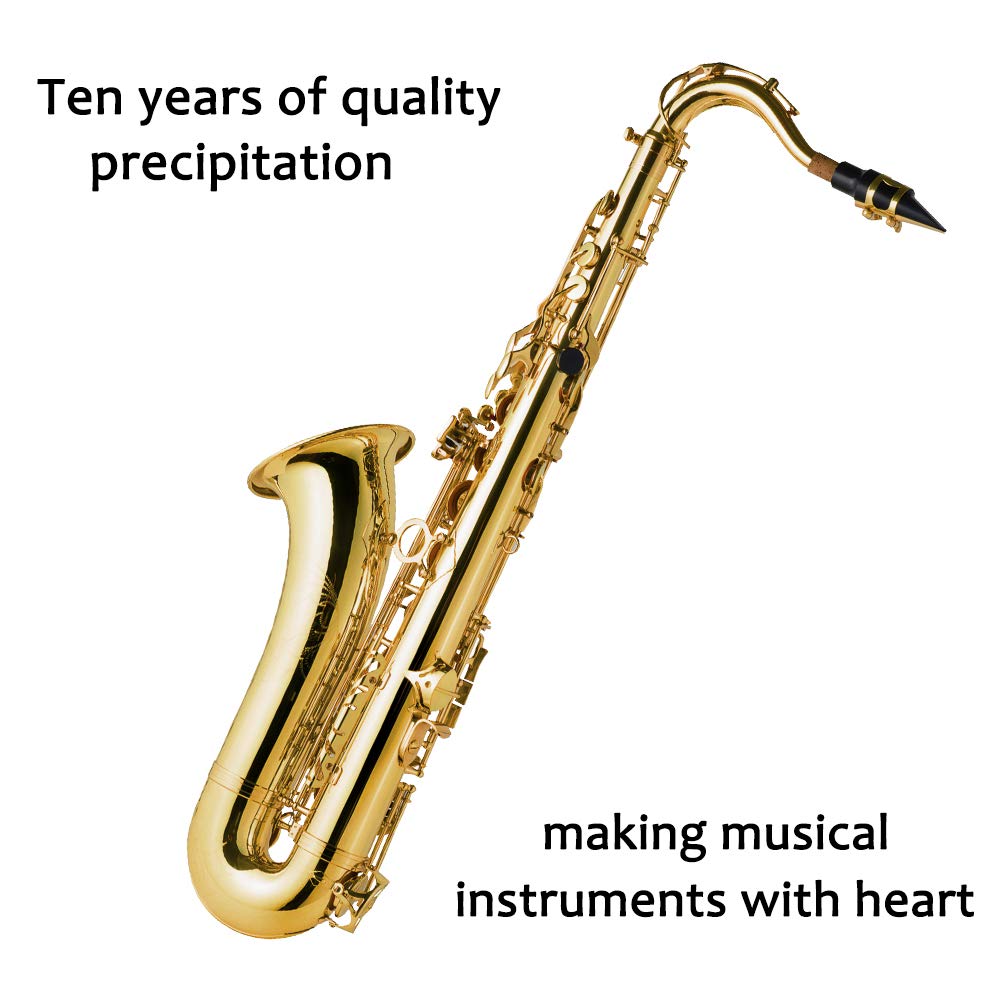 EASTROCK Nickel Tenor Saxophone B Flat Tenor Sax Professional Tenor Saxophone for Beginners Students and Musicians with Carrying Case,Mouthpiece,Reeds,Cushion Pads,Cleaning Kit,Neck Strap
