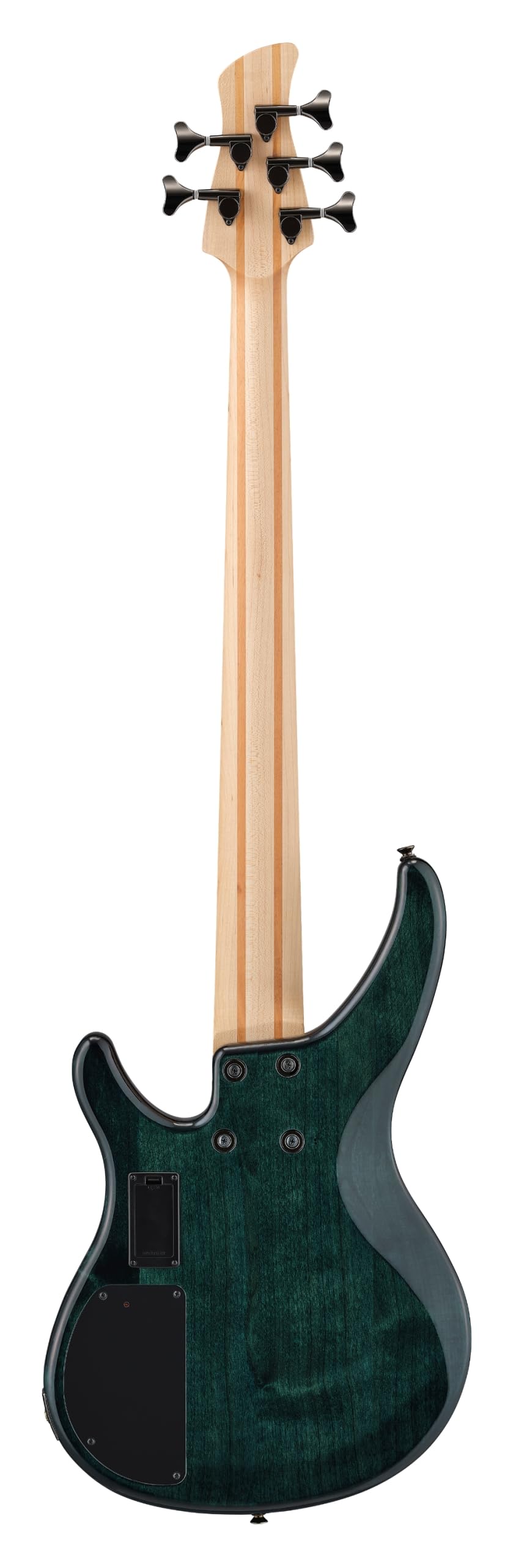 Yamaha TRBX604 4-String Flamed Maple Bass Guitar, Indigo Blue