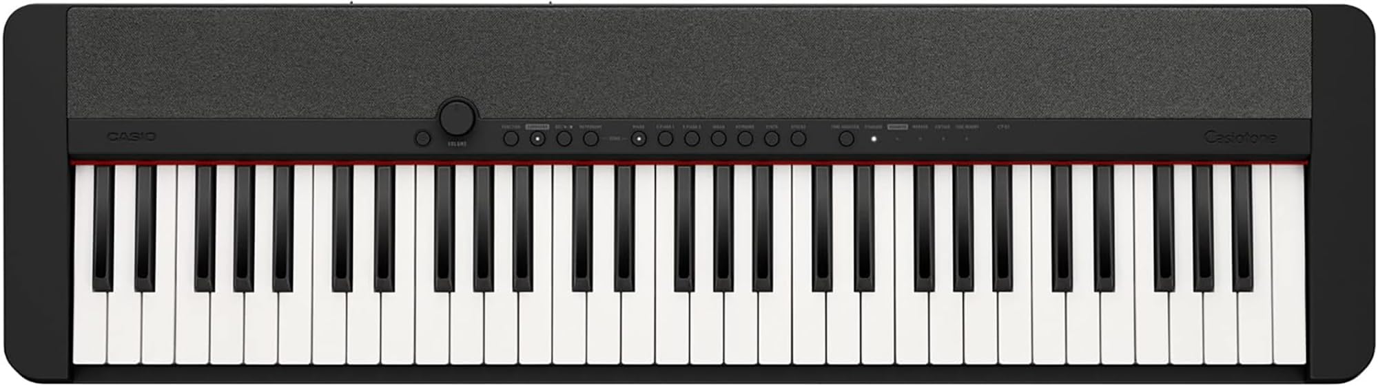 Casio CT-S1 Casiotone 61-Key Portable Keyboard - Black Bundle with Adjustable Stand, Bench, Headphones, Sustain Pedal, Instructional Book, Instructional DVD, and Austin Bazaar Polishing Cloth