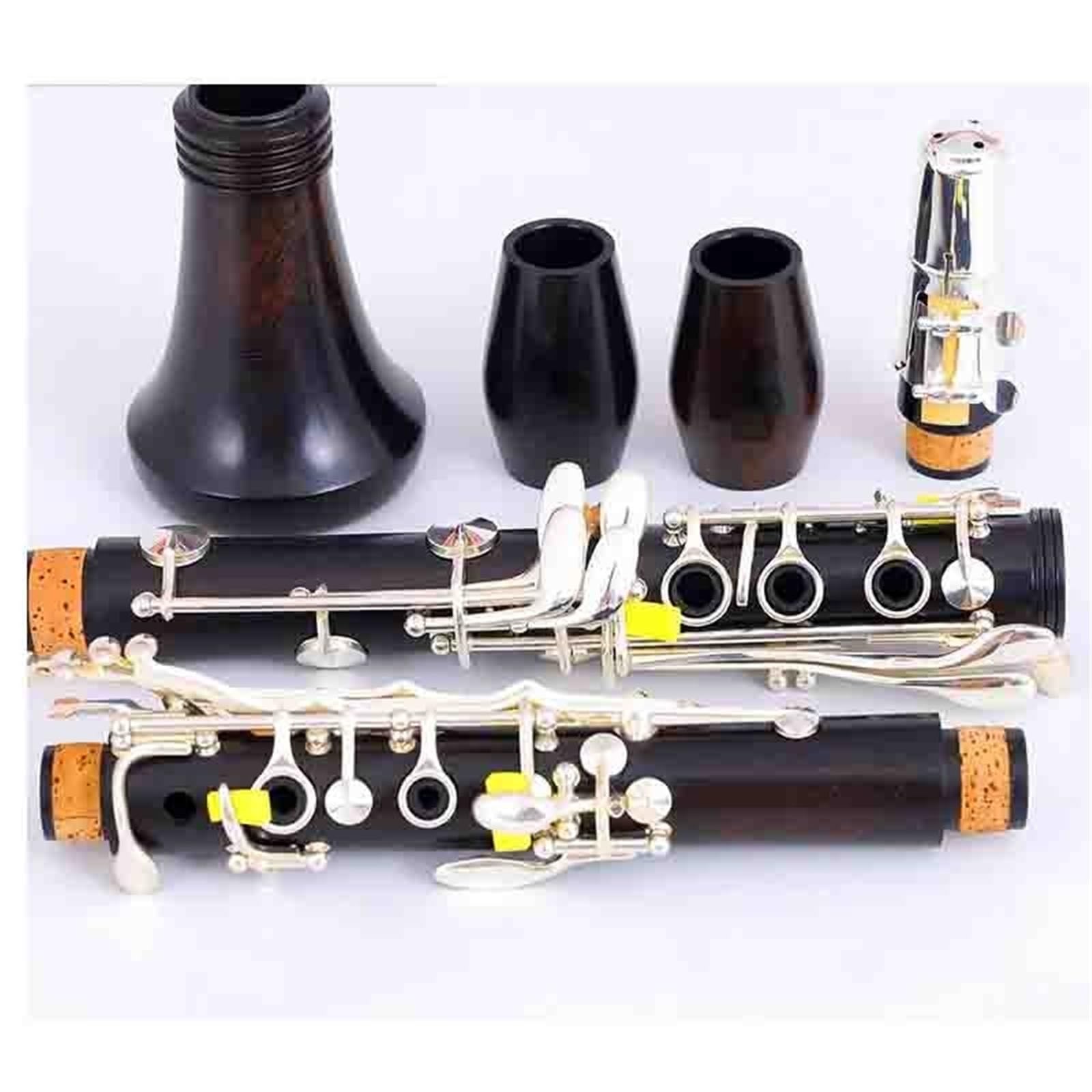 Clarinet Bb Wood Ebony Gold Plated 17 Keys Musical Instrument Clarinet Instrument(3)