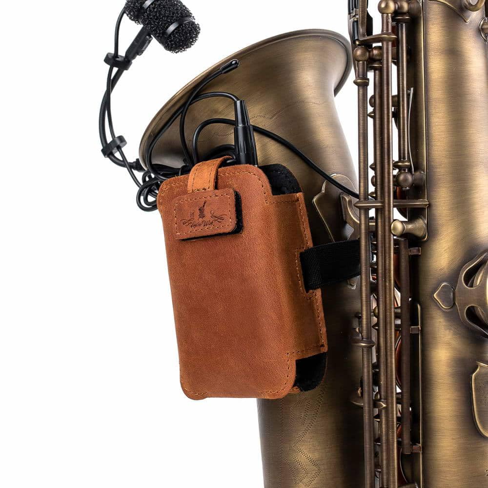Trombone Mic Transmitter Pouch | Wireless Bodypack Holder for Stage, Studio & Live Performance