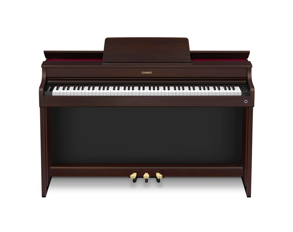 Casio CELVIANO AP-300 Console Digital Piano, with 88 Weighted Keys, 19 Tones, 40W Speaker System, Bluetooth Audio/MIDI, USB, Rosewood Finish (AP-300BN)