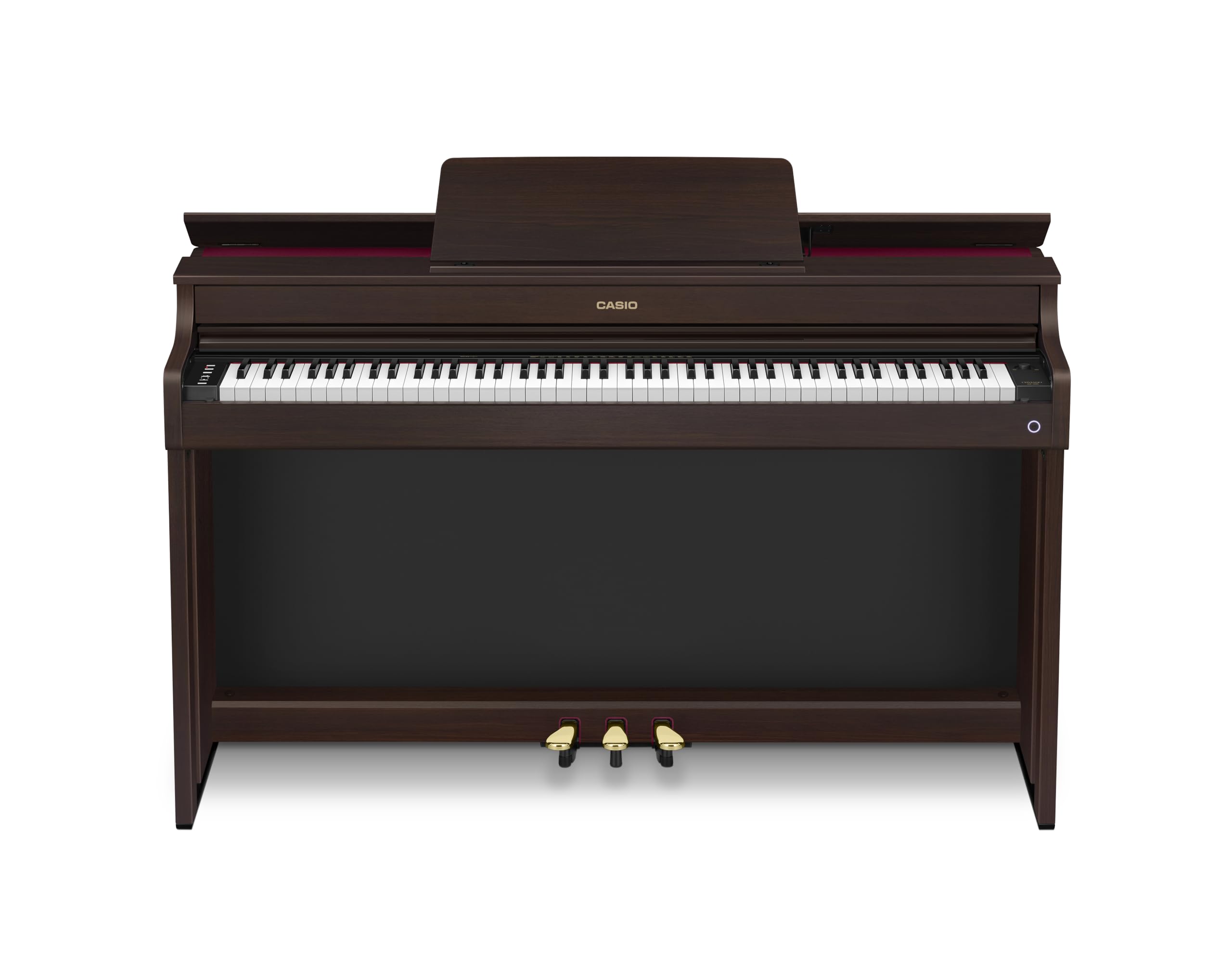 Casio CELVIANO AP-300 Console Digital Piano, with 88 Weighted Keys, 19 Tones, 40W Speaker System, Bluetooth Audio/MIDI, USB, Rosewood Finish (AP-300BN)