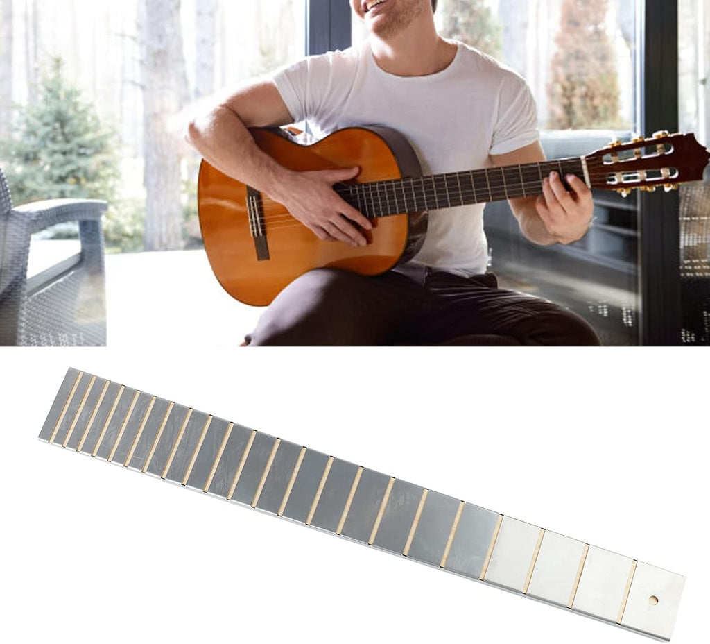 Tyenaza 24.5 Inch Guitar Fret Ruler, String Action Gauge Ruler, Repairing Tool String Action Gauge Ruler for Luthiers Musicans Musical Instrument Accessories