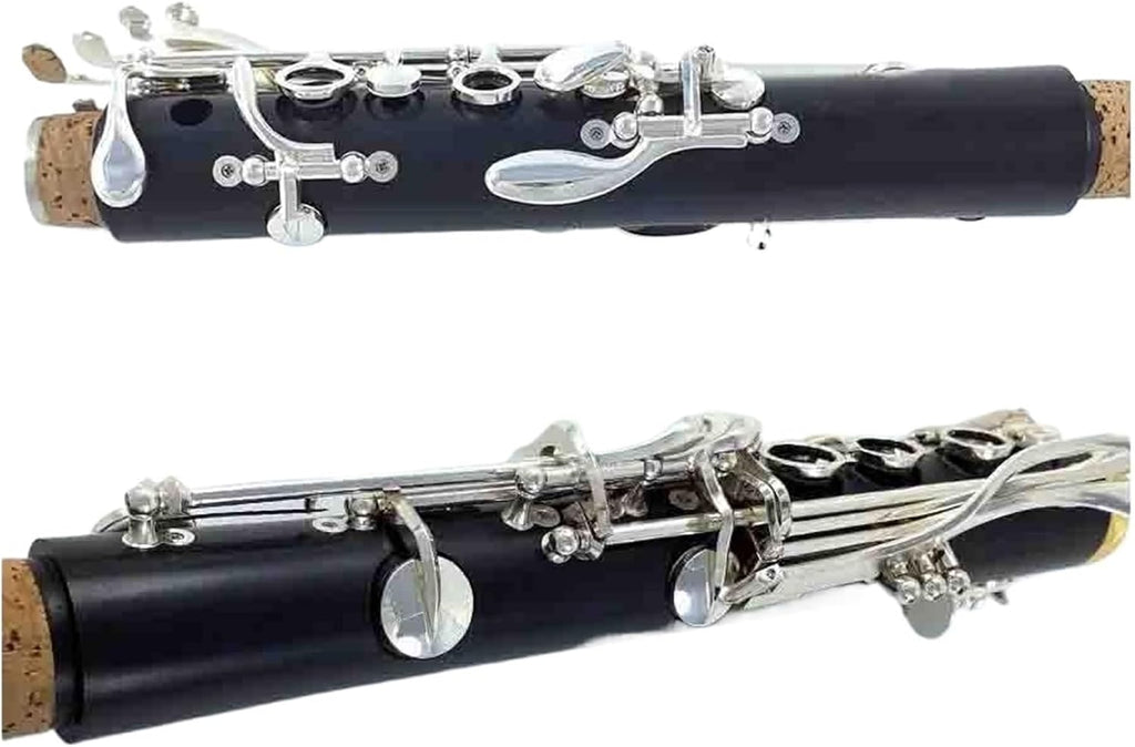 Clarinet Bb Wooden Ebony Silver Plated 18 Keys Professional Musical Instrument Beginner Clarinet Instrument