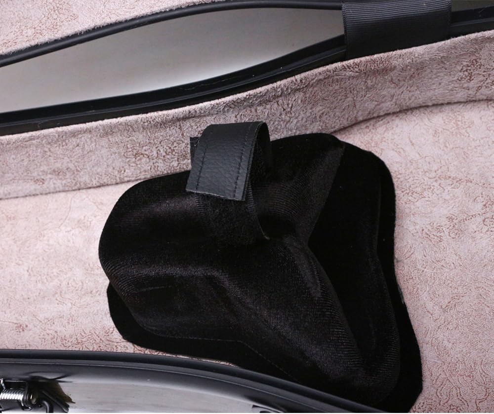 Vetimobato Dazzling Hard Shell Violin Case 4/4 Full Size Strong Light Flight Carbon Fiber Violin Box with Straps Travel Violin Case (Multicolored)