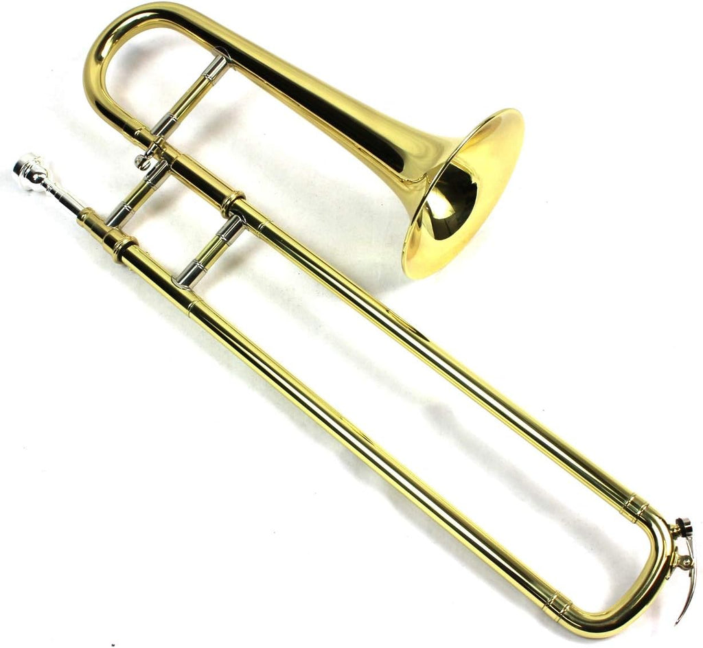 Diginex Gold Lacquer Finish Bb Mini Trombone with Case and Mouthpiece