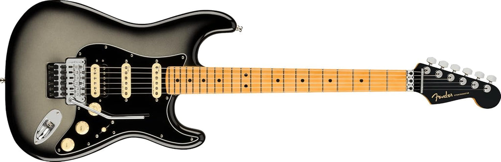Fender American Ultra Luxe Stratocaster Floyd Rose HSS - Silverburst with Maple Fingerboard