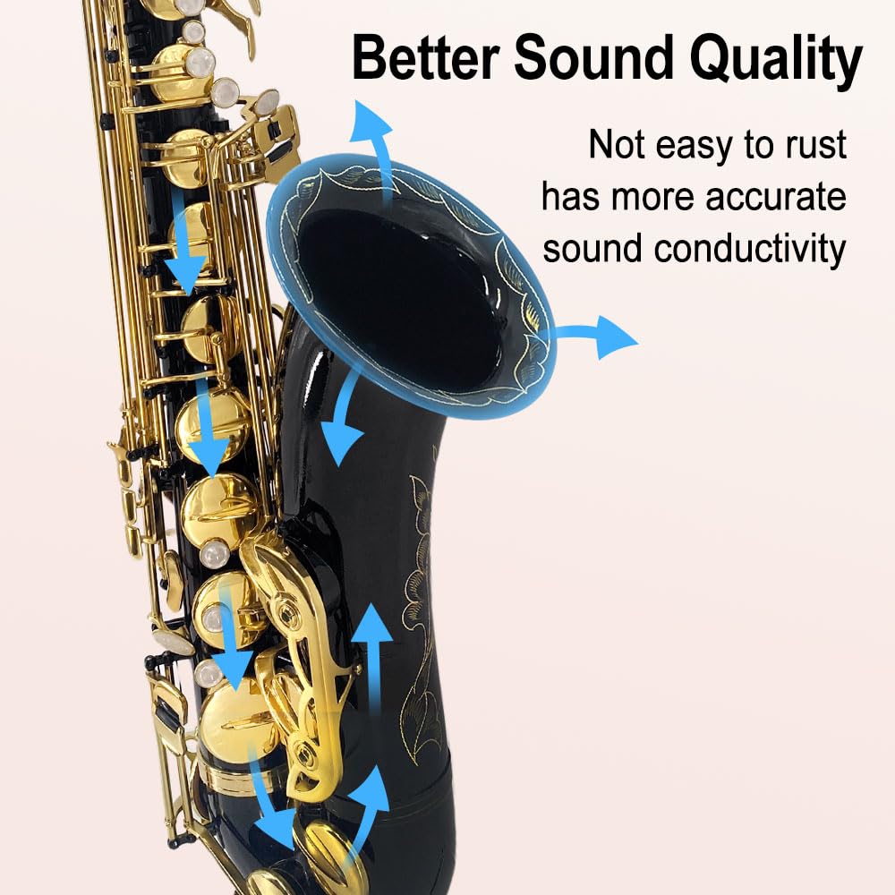 Alto Saxophone E Flat for Adults Student Sax Eb Alto Full Kit With Carrying Sax Case Mouthpiece Straps Reeds Saxophone Beginner Kit