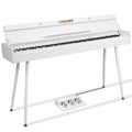 UISCOM 88 Key Weighted Digital Piano - Wooden Desk Electric Piano Transforms Between Desk and Vanity - Progressive Hammer-Action Keyboard, Perfect for Beginners with MIDI Functionality