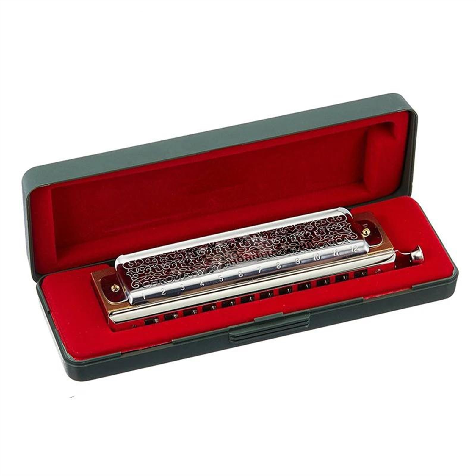 Chromatic Harmonica12 Holes Harp Mouth Organ Key of C Musical Instruments(G)