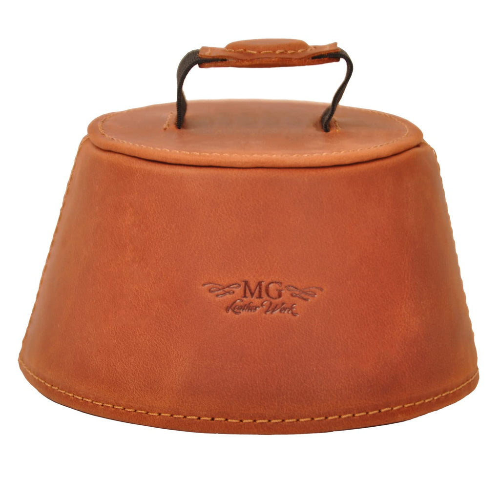 Trombone magnetic mute, lightweight leather mute for jazz and classical trombone players by MG Leather Work (Black)