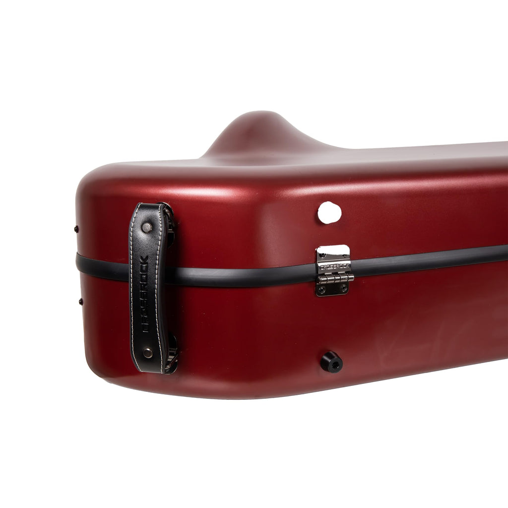 Crossrock Low A Baritone Saxophone Case with Wheels | Polycarbonate Hard Shell, TSA Lock, Anti-Scratch Finish, Neck & Mouthpiece Storage–Black (CRF4050BSBK)