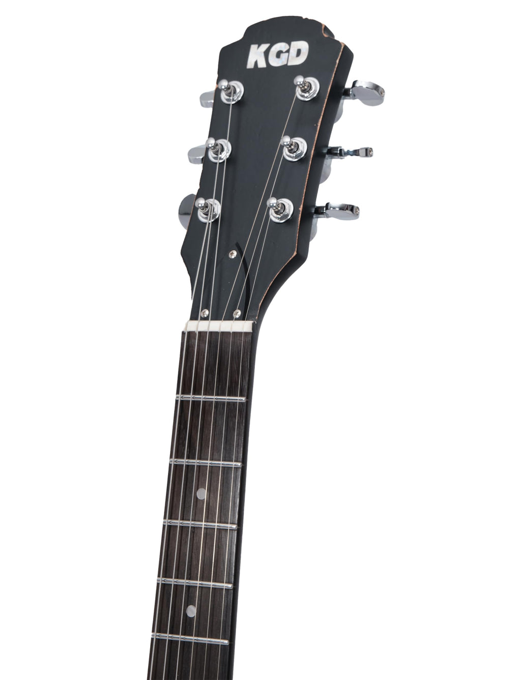 KGD Relic V Electric Guitar,Mahogany Body and Neck,Rosewood Fingerboard,Bone Nut,6-String Relic Heavy Metal Guitar,Professional/Electric Guitars for Adults