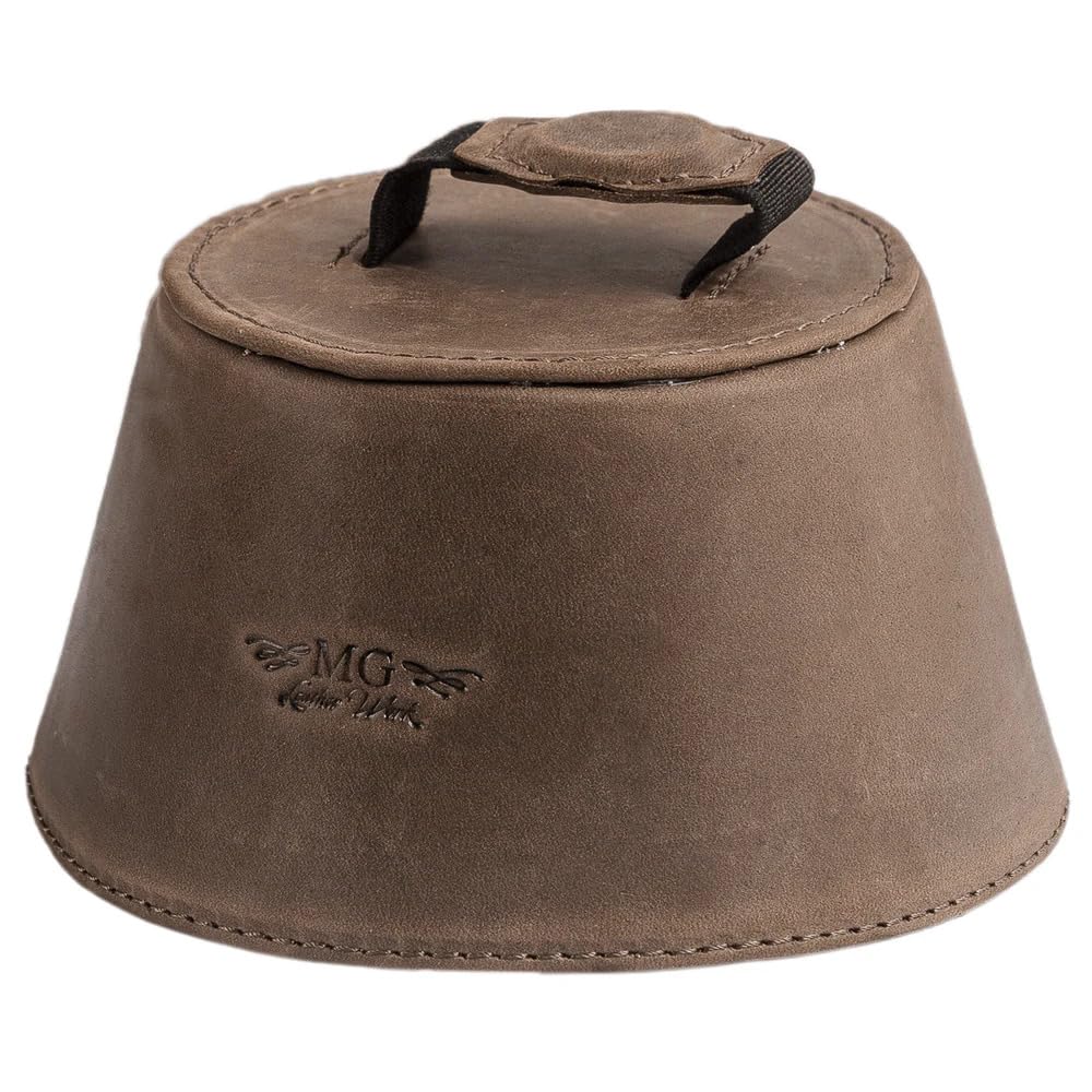 Trombone magnetic mute, lightweight leather mute for jazz and classical trombone players by MG Leather Work (Black)