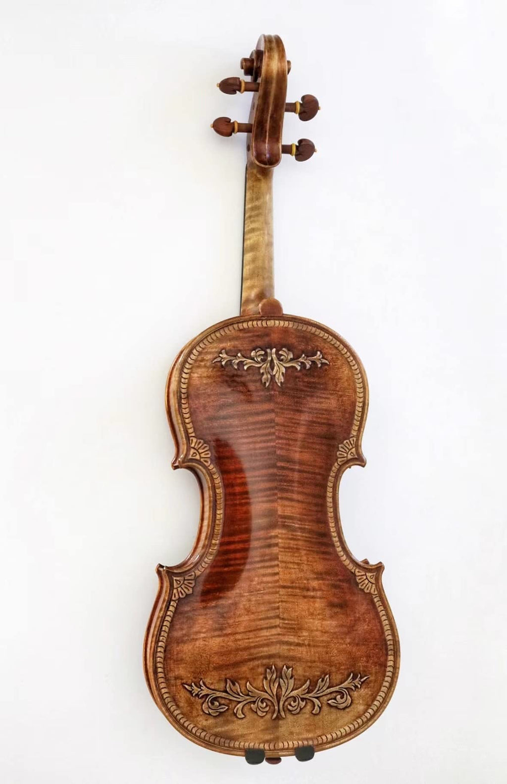 Violin with Dominant strings – Model 601F – Double Purfling with Dot-and-Diamond Inlay