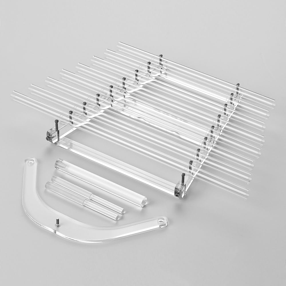 Crystal Harp Kit, 8 Notes C5 D5 E5 F5 G5 A5 B5 C6, Perfect Healing Musical Instrument,for Sound Therapy Healing Meditation, with Aluminum Suitcase,440Hz,440HZ