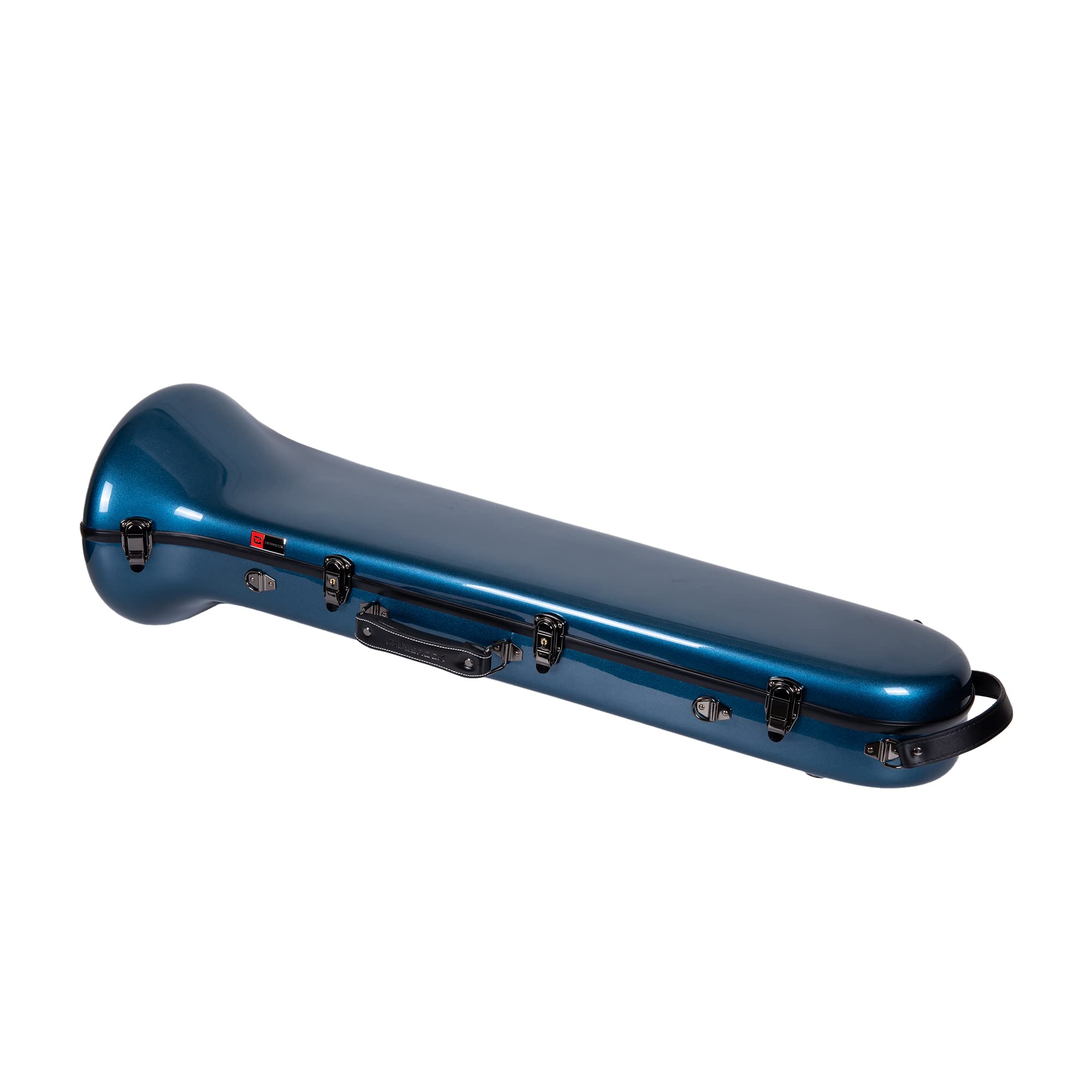 Crossrock Fiberglass Case fits for Trumpet with removable shoulder straps-Black(CRF1020TRBK)