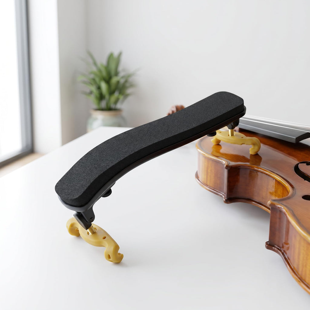Violin Shoulder Rest 4/4 3/4 Size, Adjustable Collapsible Shoulder Rest for Violin, Ergonomic Violin Accessories for Beginners & Professionals (Classic 3/4-4/4)