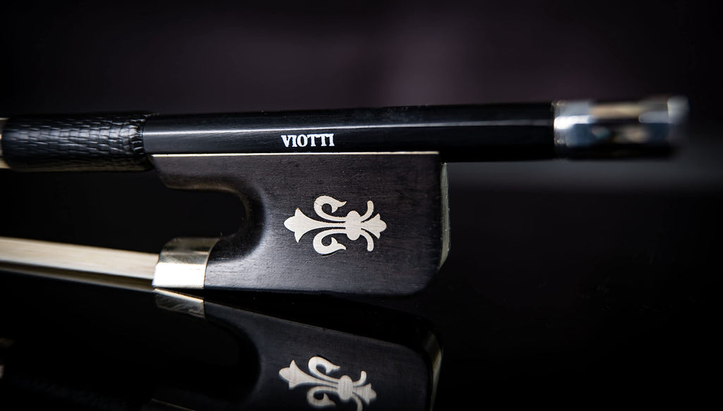 Viotti Carbon Fiber Cello Bow, Hand Crafted by Professional Bow Makers, Strong, Stiff & Well Balanced, Made with Mongolian Horse Hair, For Cellist of All Skill Levels