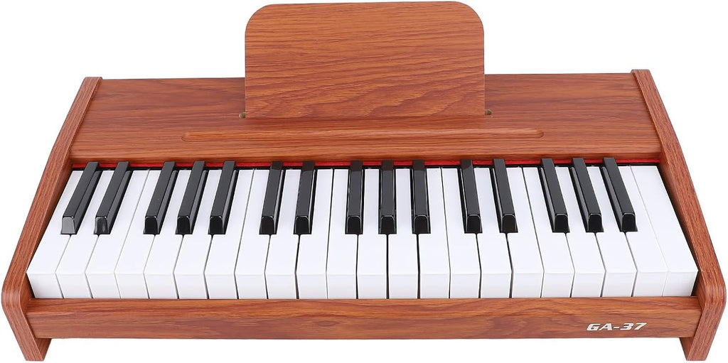 Alomejor 37 Key Piano Keyboard, Electronic Organ Music Toy for Kids with Imitation Wood Grain Design, Stable Construction and Standard Size Keys, 3 Full Octaves for Educational Instrument