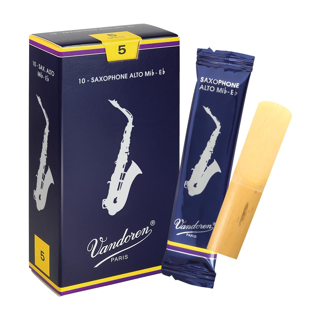 Vandoren SR2125 Alto Sax Traditional Reeds Strength 2.5; Box of 10