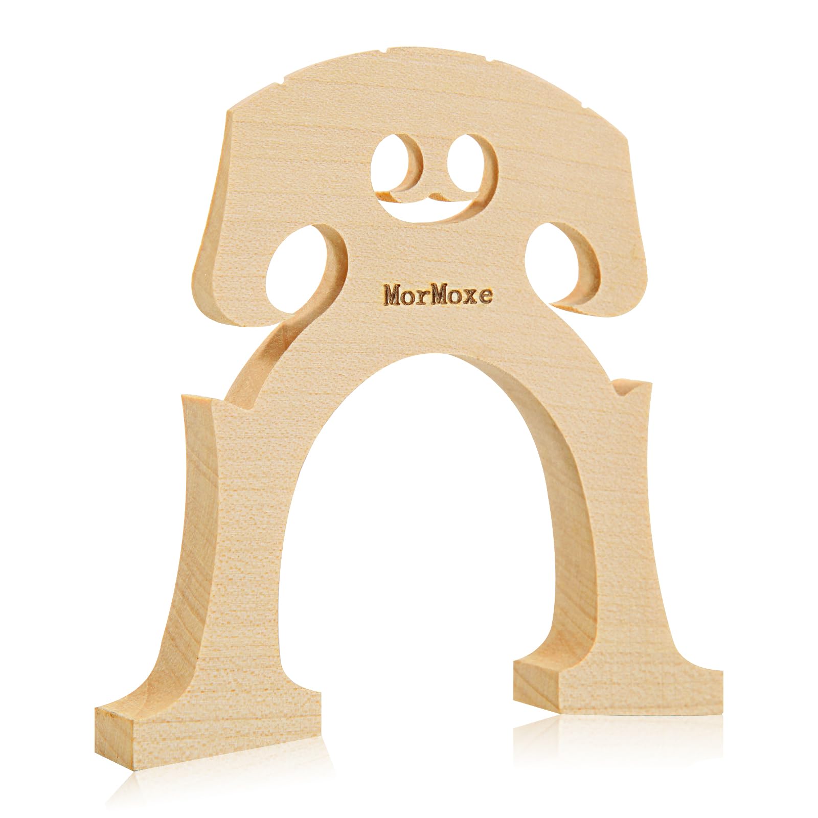 Cello Bridge 4/4 Size - Hand-Carved Maple, Direct Fit, Fully Adjusted - Expertly Handcrafted & Polished for Perfect Fit - Easy Installation - Replacement Accessory for Cello Parts