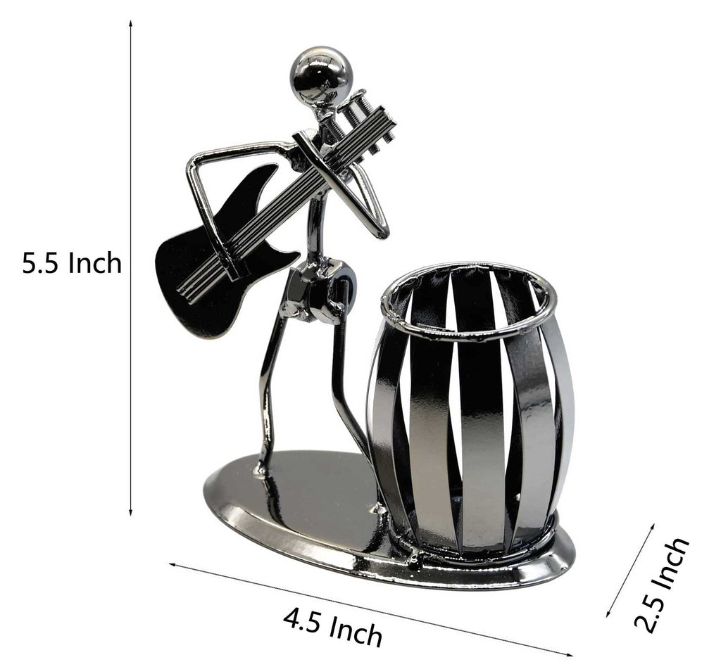 Metal Pencil Holder, Office Supply Pen Organizer Desktop Decoration Stand Container (Cello)