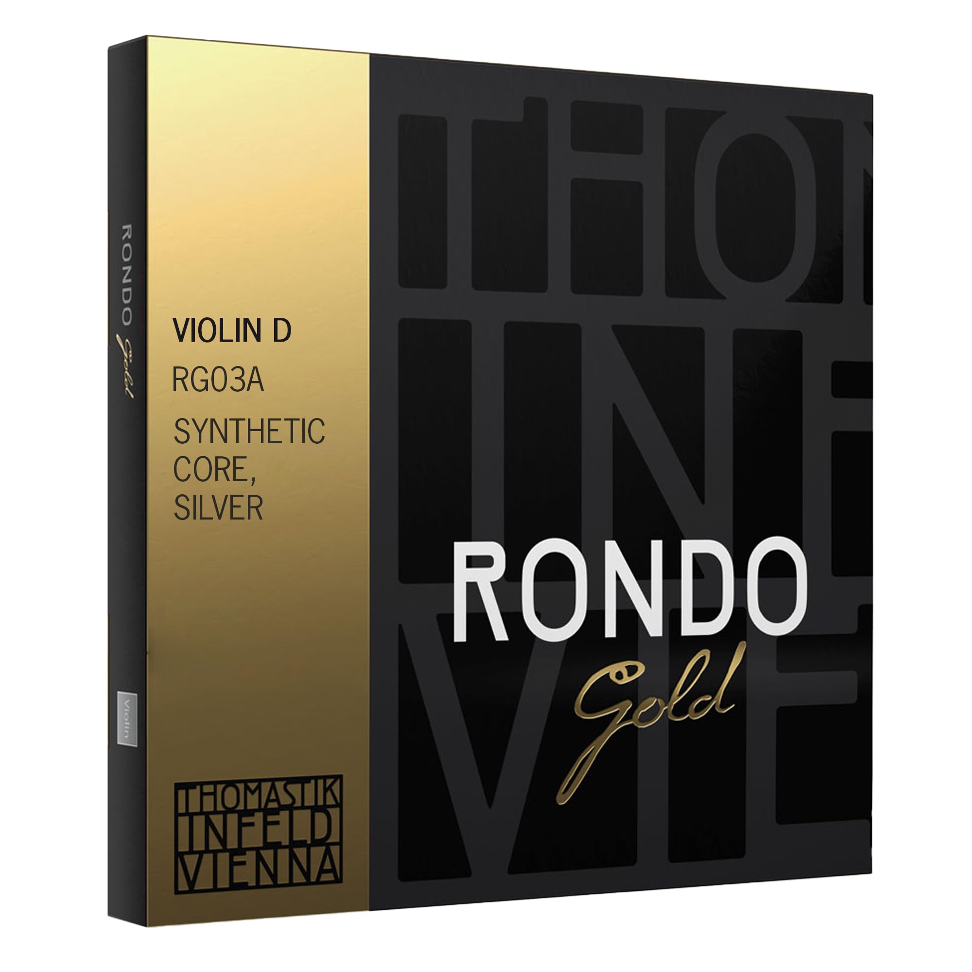 Thomastik-Infeld Rondo Gold Violin Set with 2 E Strings RG100 - Violin Strings 4/4 Full Set for Professionals - Made in Vienna