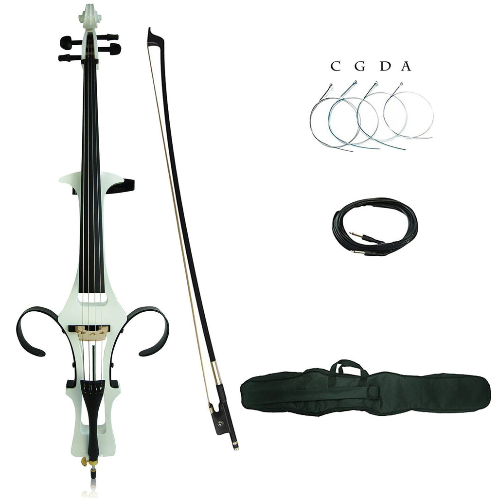 Aliyes Handmade Professional Solid Wood Electric Cello 4/4 Full Size Silent Electric Cello-Soul