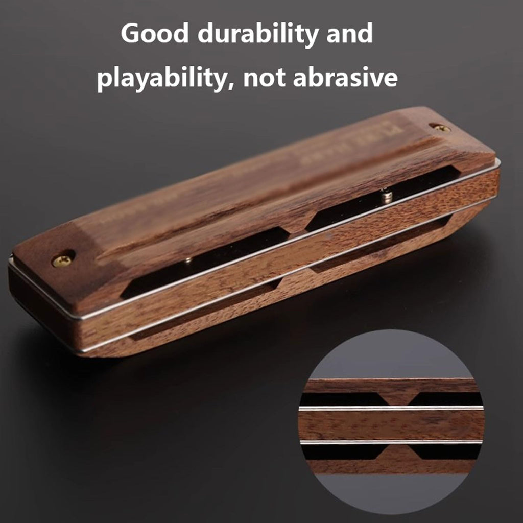 harmonicas for adults instruments for kids chromatic harmonica Diatonic 10-Hole 20-Tone Walnut Harmonica, Suitable for Students, Adults and Beginners /290