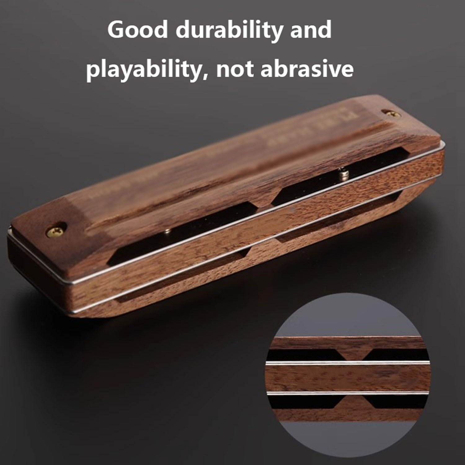 harmonicas for adults instruments for kids chromatic harmonica Diatonic 10-Hole 20-Tone Walnut Harmonica, Suitable for Students, Adults and Beginners /290