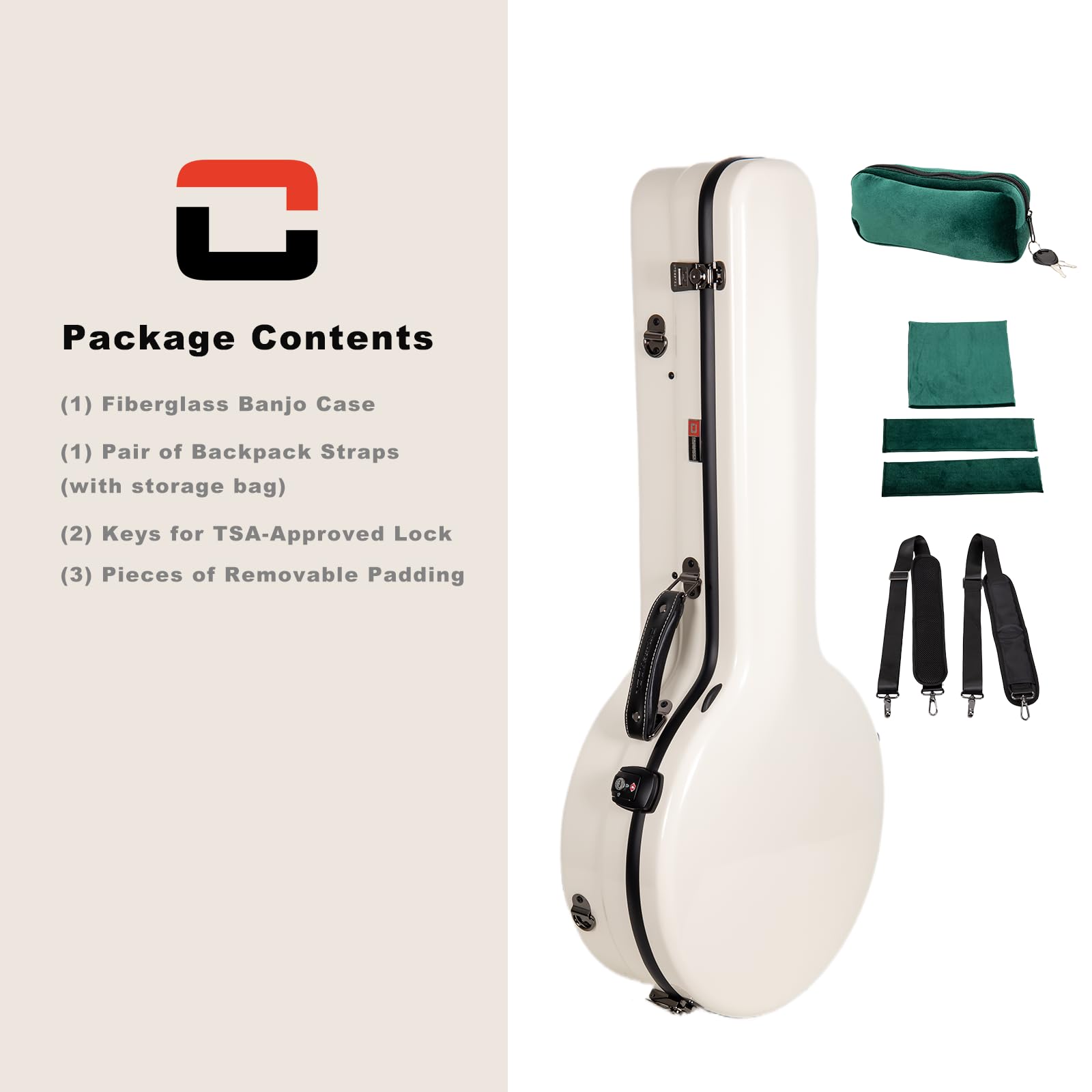 Crossrock Poly Carbon Cello Case for 4/4 Full Size | Red Matte Finish, Black Velvet Interior, Wheels, Music Pouch – Lightweight Protection Series