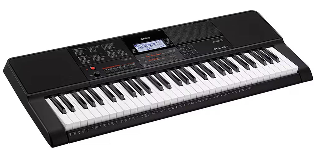 Casio CT-X700 Portable Keyboard Bundle with Adjustable Stand, Bench, Headphones, Sustain Pedal, Power Supply, Instructional DVD, and Austin Bazaar Polishing Cloth