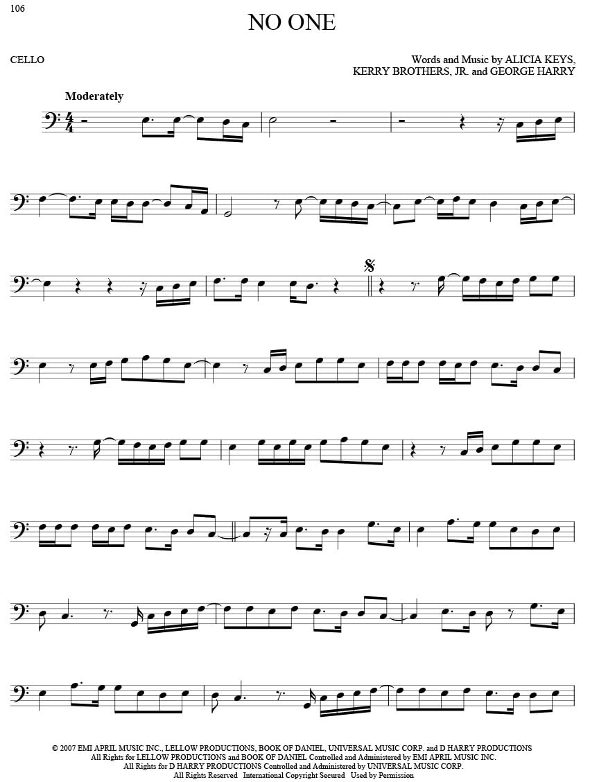 101 Hit Songs for Cello – Sheet Music Songbook | Solo Instrumental Folio for All Levels | Includes All of Me, Clocks, Shake It Off, Uptown Funk, Rolling in the Deep and More