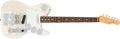 Fender Jimmy Page Mirror Telecaster Electric Guitar, White Blonde, Rosewood Fingerboard