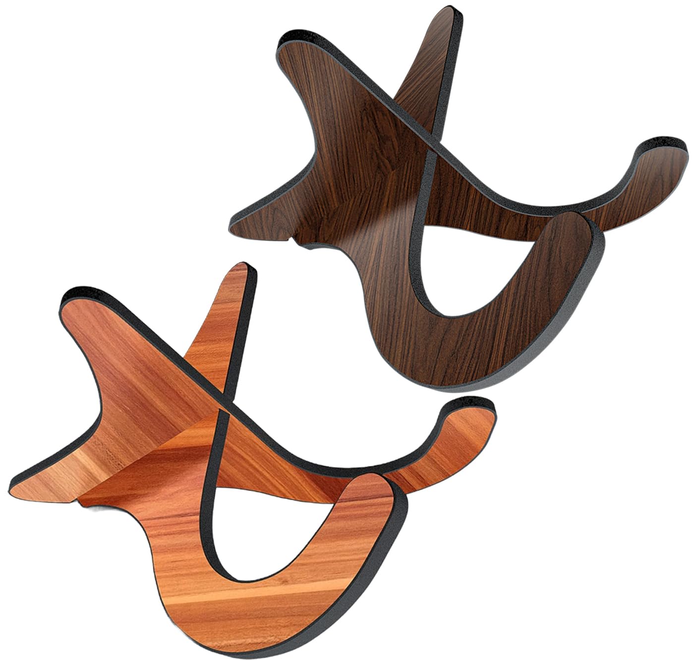 6Pair Wooden Ukulele Stand Violin Mandolin Folding Portable Stand Sapele