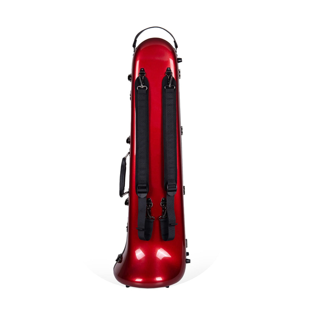 Crossrock CRF1000TBBK F-Trigger or Straight Trombone Case- Fiberglass- Backpackable-Black