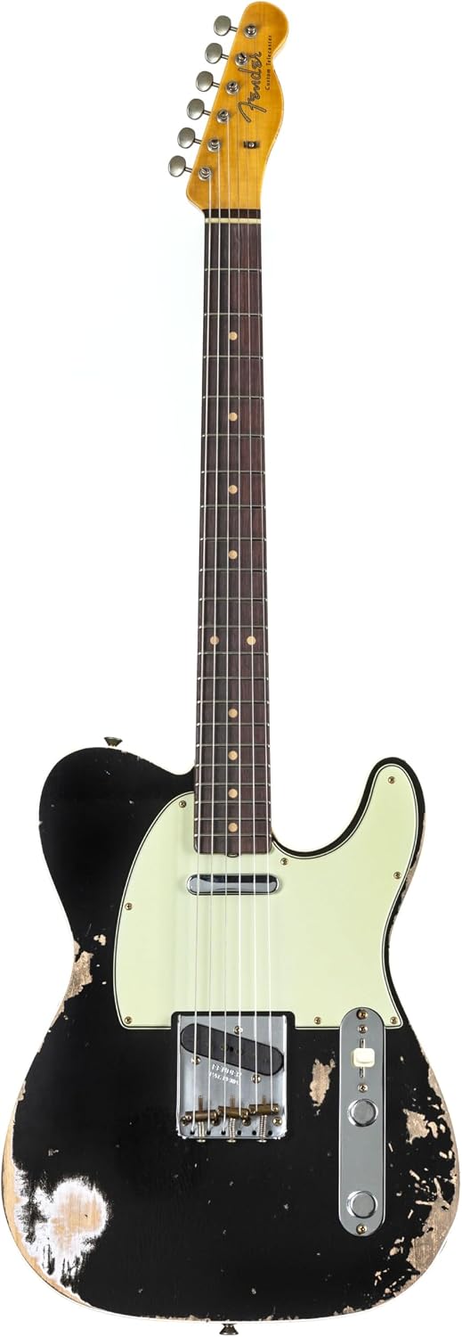 Custom Shop 1960 Telecaster Custom - Heavy Relic, Aged Black by FENDER