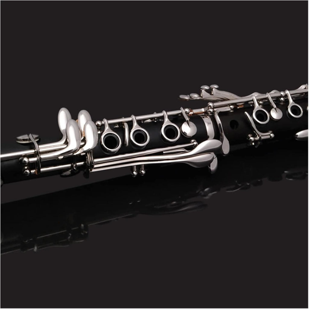 TSTS B-Flat Clarinet Nickel Plated for Beginners Adult Professional Playing Grades Clarinet for Beginner