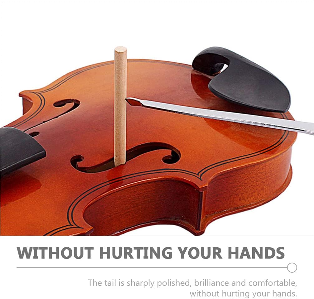 Milisten Cello Column Hook Cello Sound Post Setter Tool for Installation and Removal Adjustable Metal Upright Bass Sound Post Tool 13.38 in for and Double Bass