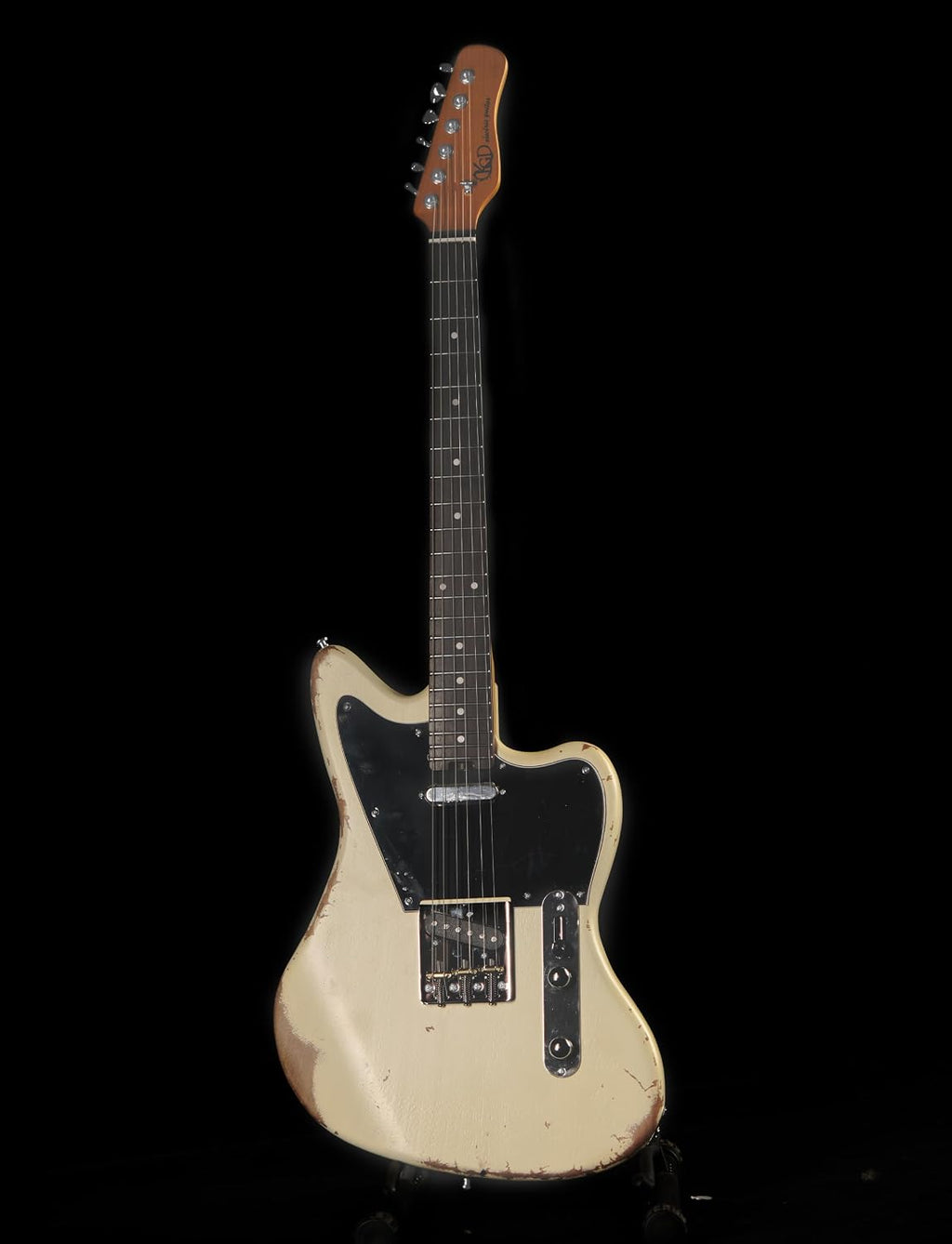 KGD Relic Telemaster Electric Guitar,Roasted Maple Neck and Rosewood Fingerboard,Bone Nut,6-String Relic Guitar,Professional/Full Size/Electric Guitars for Adults