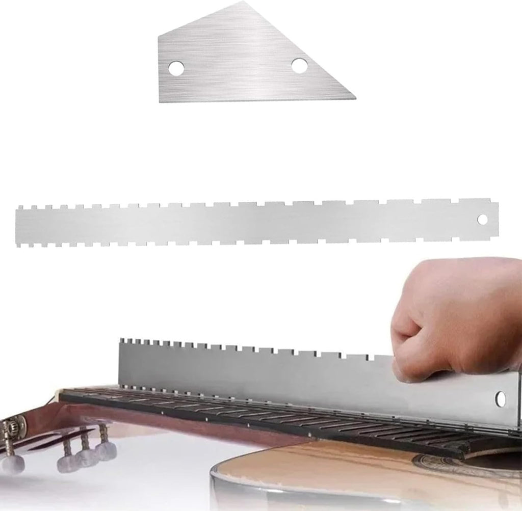 Precisions String Action Ruler Multifunctional String Ruler For Guitar And Bass With Easy To Read Conversion Chart Gauge