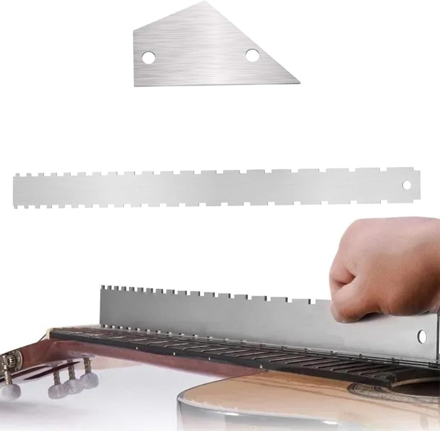 Precisions String Action Ruler Multifunctional String Ruler For Guitar And Bass With Easy To Read Conversion Chart Gauge