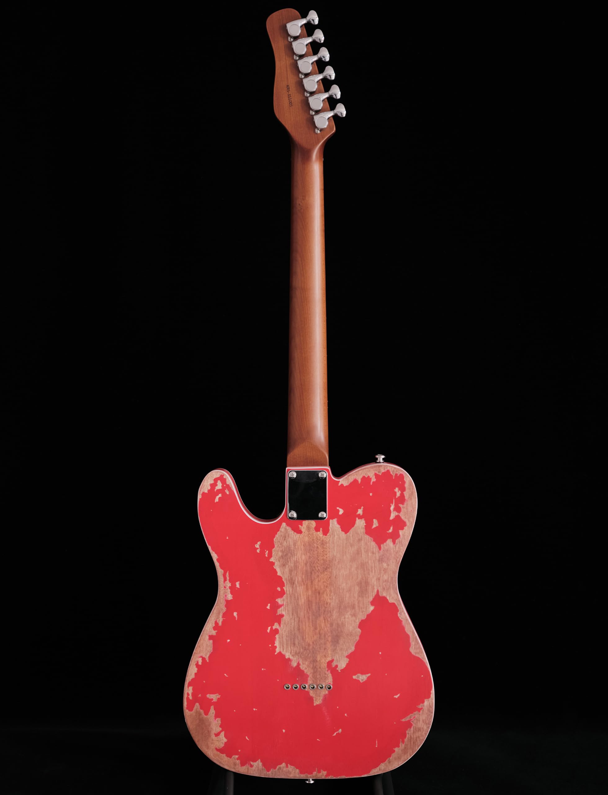 KGD Relic electric guitar mahogany body carbonized maple neck rosewood fretboard 6-string solidbody electric guitar S-S pickupsbrass barrel saddle bridge (Grass Green)