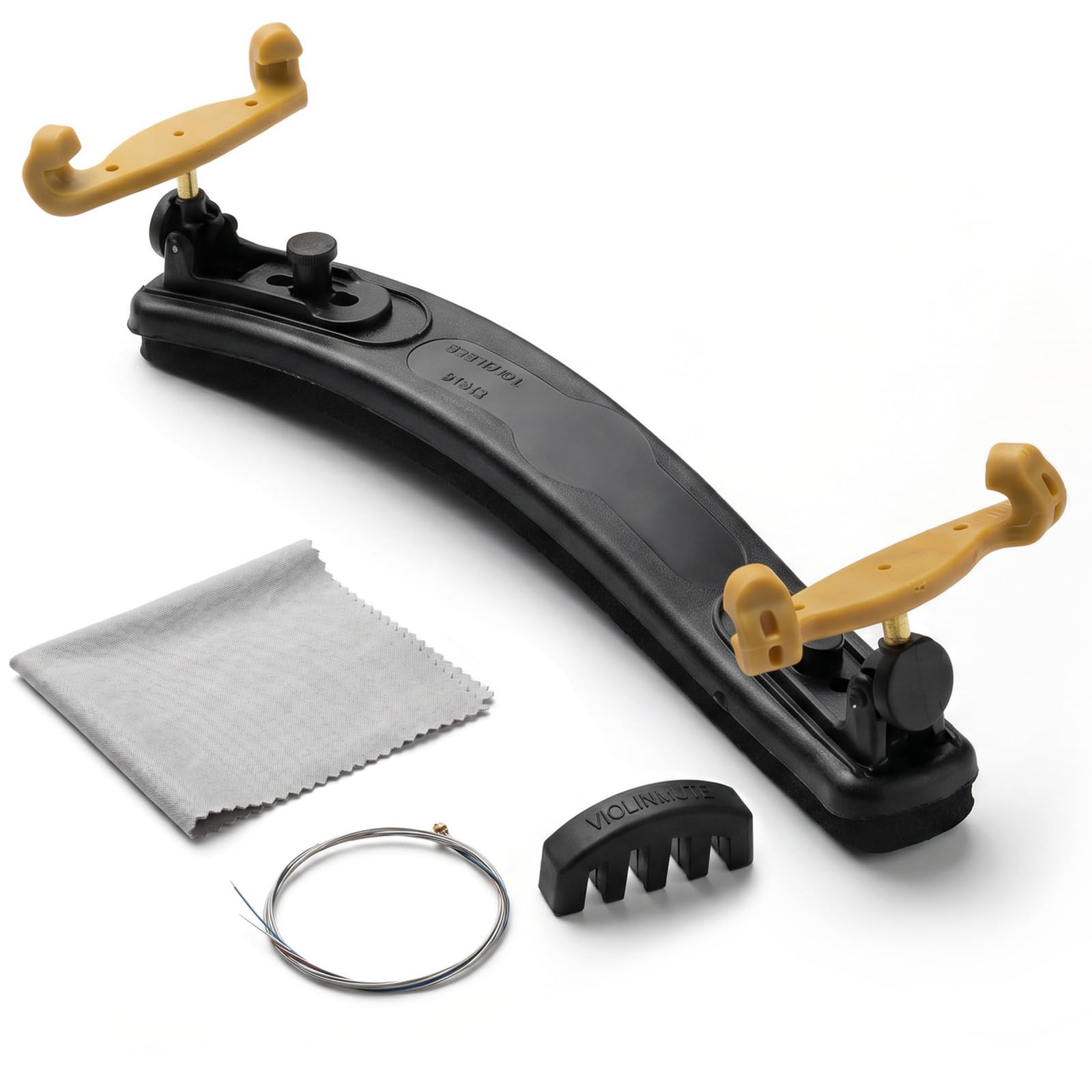 Violin Shoulder Rest 4/4 3/4 Size, Adjustable Collapsible Shoulder Rest for Violin, Ergonomic Violin Accessories for Beginners & Professionals (Classic 3/4-4/4)
