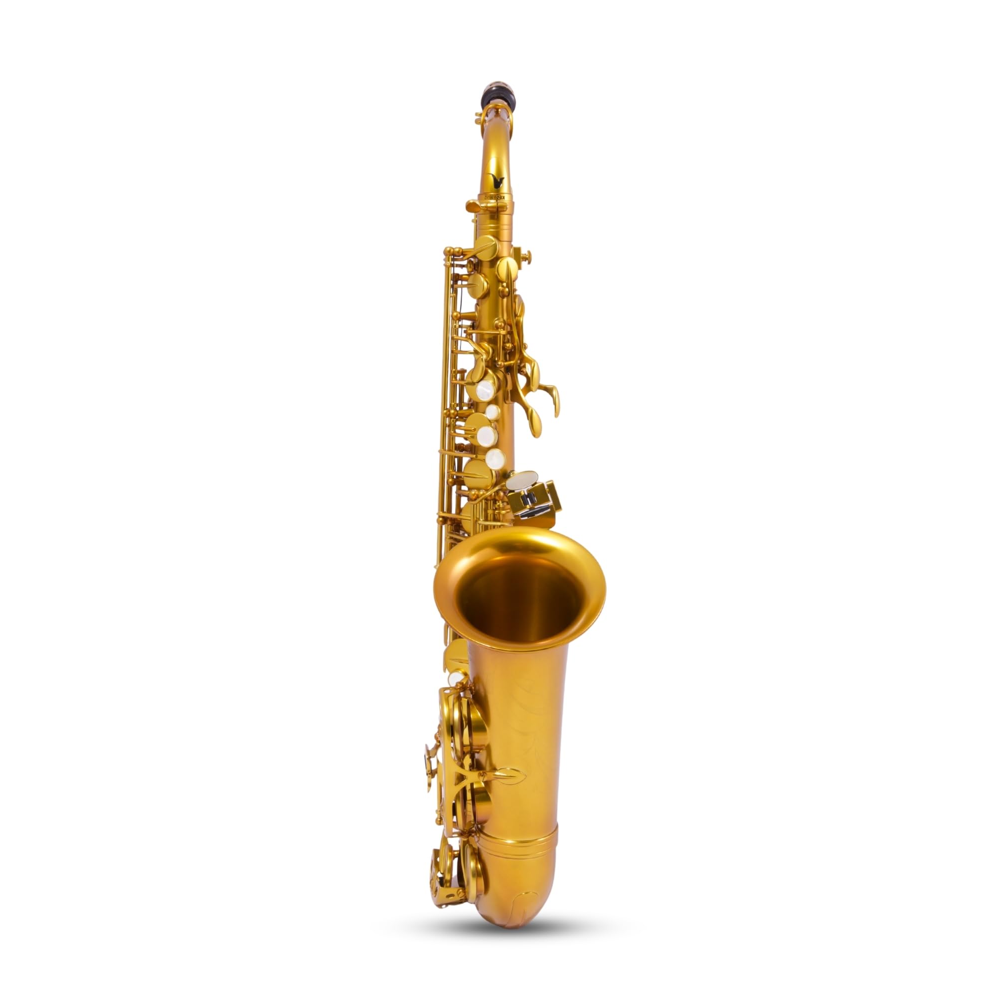 BetterSax Session Alto Saxophone Matte Dark Gold Finish — Hand-Crafted Professional Saxophone — Enhanced Tone, Projection & Ergonomics — Includes Professional Hand-Finished Mouthpiece