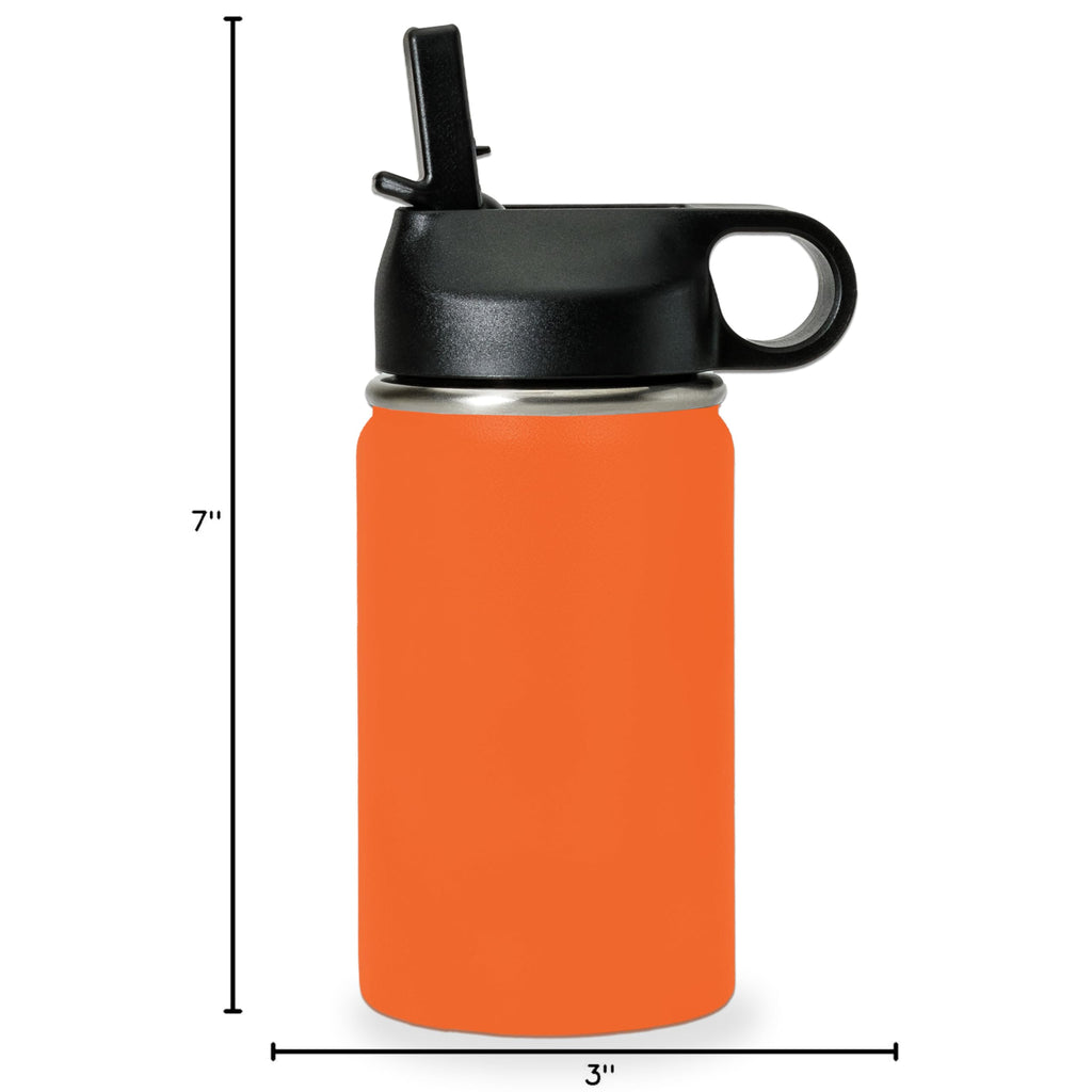 LaserGram Personalized Water Bottle, Trombone, Stainless Steel Double Wall Vacuum Insulated with Flip Top Straw, Custom Engraved Gift (32oz / 950ml Lavender)