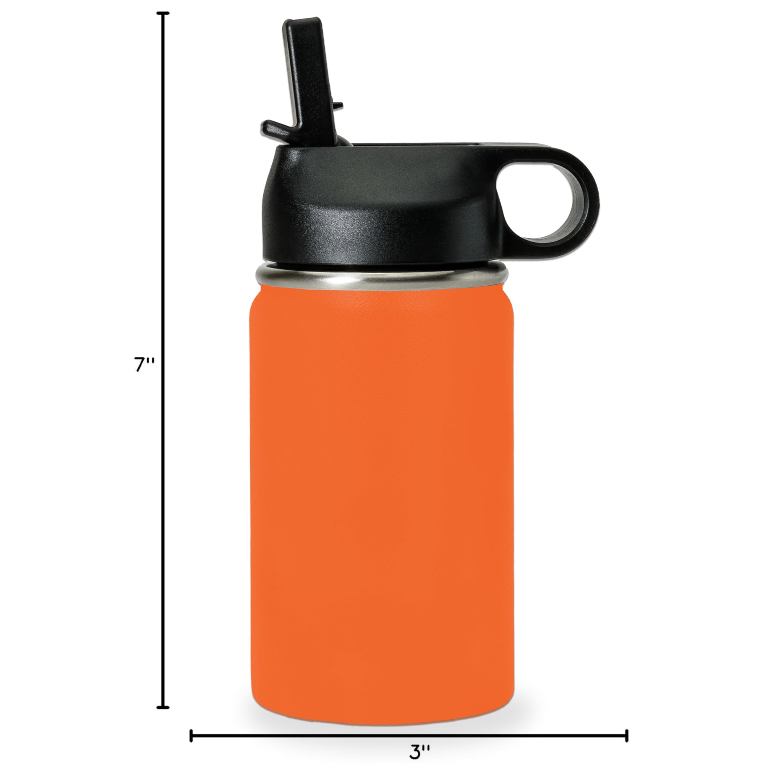LaserGram Personalized Water Bottle, Trombone, Stainless Steel Double Wall Vacuum Insulated with Flip Top Straw, Custom Engraved Gift (32oz / 950ml Lavender)