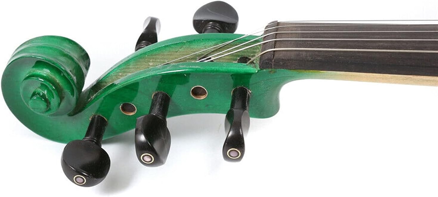 Cello Kit Violin Green 5 String 4/4 Electric Acoustic Violin Spruce+Maple Case Bow